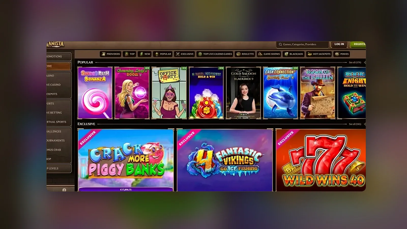 Lanista casino app